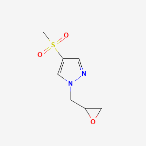 4-Methylsulfonyl-1-(oxiran-2-ylmethyl)pyrazole