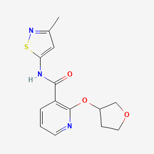 N-(3-methylisothiazol-5-yl)-2-((tetrahydrofuran-3-yl)oxy)nicotinamide