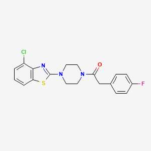 1-(4-(4-Chlorobenzo[d]thiazol-2-yl)piperazin-1-yl)-2-(4-fluorophenyl)ethanone