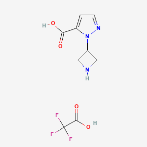 1-(azetidin-3-yl)-1H-pyrazole-5-carboxylic acid trifluoroacetic acid