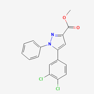 methyl 5-(3,4-dichlorophenyl)-1-phenyl-1H-pyrazole-3-carboxylate