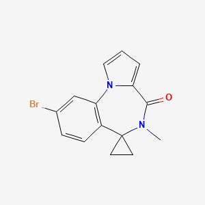 13'-Bromo-8'-methyl-2',8'-diazaspiro[cyclopropane-1,9'-tricyclo[8.4.0.0,2,6]tetradecane]-1'(14'),3',5',10',12'-pentaen-7'-one