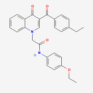molecular formula C28H26N2O4 B2914481 N-(4-ethoxyphenyl)-2-(3-(4-ethylbenzoyl)-4-oxoquinolin-1(4H)-yl)acetamide CAS No. 897759-20-5