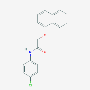 molecular formula C18H14ClNO2 B291451 N-(4-chlorophenyl)-2-(1-naphthyloxy)acetamide 