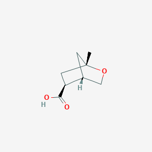 molecular formula C8H12O3 B2914510 (1S,4S,5S)-1-Methyl-2-oxabicyclo[2.2.1]heptane-5-carboxylic acid CAS No. 2470280-13-6