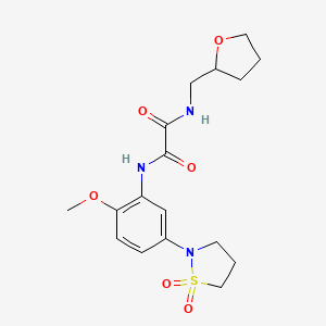 N1-(5-(1,1-dioxidoisothiazolidin-2-yl)-2-methoxyphenyl)-N2-((tetrahydrofuran-2-yl)methyl)oxalamide