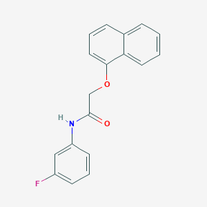 molecular formula C18H14FNO2 B291453 N-(3-fluorophenyl)-2-(1-naphthyloxy)acetamide 