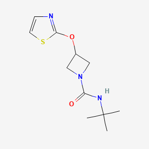 N-(tert-butyl)-3-(thiazol-2-yloxy)azetidine-1-carboxamide