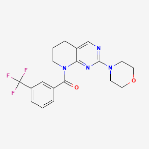 (2-morpholino-6,7-dihydropyrido[2,3-d]pyrimidin-8(5H)-yl)(3-(trifluoromethyl)phenyl)methanone