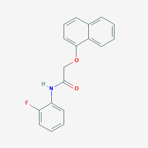 molecular formula C18H14FNO2 B291454 N-(2-fluorophenyl)-2-(1-naphthyloxy)acetamide 