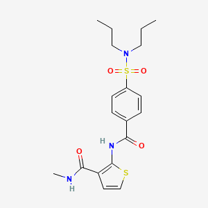 2-[[4-(dipropylsulfamoyl)benzoyl]amino]-N-methylthiophene-3-carboxamide