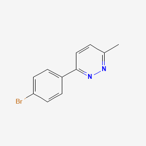 molecular formula C11H9BrN2 B2914546 3-(4-Bromophenyl)-6-methylpyridazine CAS No. 100677-88-1
