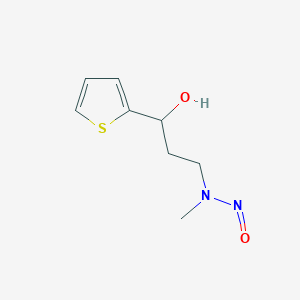 molecular formula C8H12N2O2S B2914547 N-(3-Hydroxy-3-thiophen-2-ylpropyl)-N-methylnitrous amide CAS No. 2418708-78-6