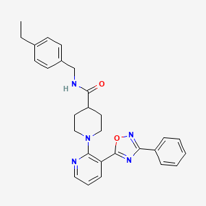 molecular formula C28H29N5O2 B2914567 N-(2,4-dimethoxyphenyl)-1-[5-(3-fluorophenyl)pyrimidin-2-yl]piperidine-3-carboxamide CAS No. 1251691-96-9