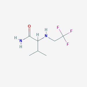 molecular formula C7H13F3N2O B2914584 N~2~-(2,2,2-trifluoroethyl)valinamide CAS No. 1247717-47-0