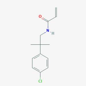 molecular formula C13H16ClNO B2914588 N-[2-(4-Chlorophenyl)-2-methylpropyl]prop-2-enamide CAS No. 2411194-14-2