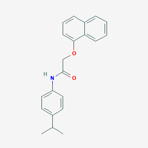 molecular formula C21H21NO2 B291460 N-(4-isopropylphenyl)-2-(1-naphthyloxy)acetamide 