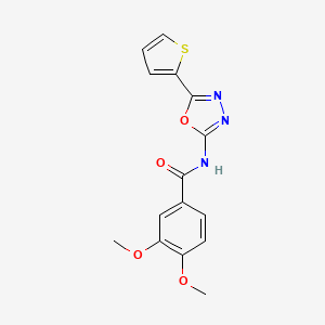 3,4-dimethoxy-N-(5-(thiophen-2-yl)-1,3,4-oxadiazol-2-yl)benzamide