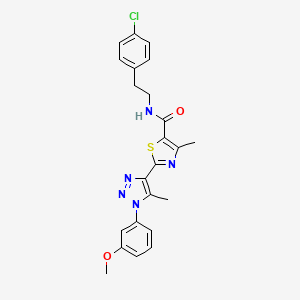N-(4-chlorophenethyl)-2-(1-(3-methoxyphenyl)-5-methyl-1H-1,2,3-triazol-4-yl)-4-methylthiazole-5-carboxamide