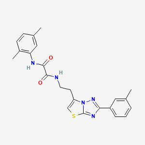 N1-(2,5-dimethylphenyl)-N2-(2-(2-(m-tolyl)thiazolo[3,2-b][1,2,4]triazol-6-yl)ethyl)oxalamide