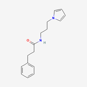 N-(3-(1H-pyrrol-1-yl)propyl)-3-phenylpropanamide