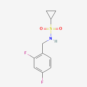 molecular formula C10H11F2NO2S B2914639 N-(2,4-difluorobenzyl)cyclopropanesulfonamide CAS No. 1235121-79-5