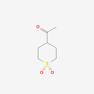 molecular formula C7H12O3S B2914641 4-Acetyl-1lambda6-thiane-1,1-dione CAS No. 473254-30-7