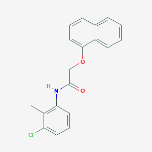 molecular formula C19H16ClNO2 B291465 N-(3-chloro-2-methylphenyl)-2-(1-naphthyloxy)acetamide 