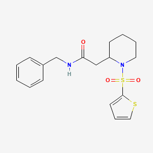 N-benzyl-2-(1-(thiophen-2-ylsulfonyl)piperidin-2-yl)acetamide