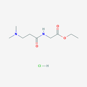 Ethyl 2-[3-(dimethylamino)propanoylamino]acetate;hydrochloride