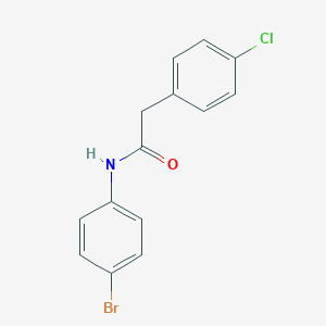 molecular formula C14H11BrClNO B291468 N-(4-bromophenyl)-2-(4-chlorophenyl)acetamide 