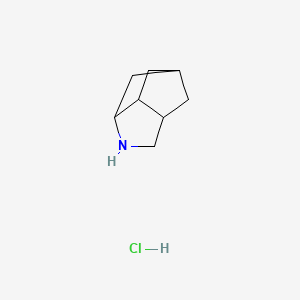 molecular formula C8H14ClN B2914684 Octahydro-3,5-methanocyclopenta[b]pyrrole hydrochloride CAS No. 81089-81-8