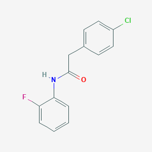 molecular formula C14H11ClFNO B291469 2-(4-chlorophenyl)-N-(2-fluorophenyl)acetamide 