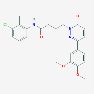 N-(3-chloro-2-methylphenyl)-4-(3-(3,4-dimethoxyphenyl)-6-oxopyridazin-1(6H)-yl)butanamide