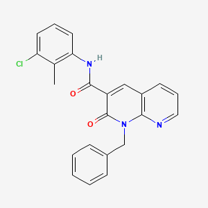 molecular formula C23H18ClN3O2 B2914696 1-benzyl-N-(3-chloro-2-methylphenyl)-2-oxo-1,2-dihydro-1,8-naphthyridine-3-carboxamide CAS No. 946351-85-5