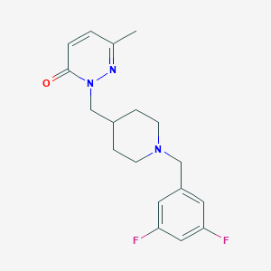 molecular formula C18H21F2N3O B2914710 2-({1-[(3,5-Difluorophenyl)methyl]piperidin-4-yl}methyl)-6-methyl-2,3-dihydropyridazin-3-one CAS No. 2097917-39-8