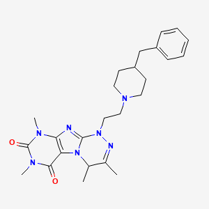 1-(2-(4-benzylpiperidin-1-yl)ethyl)-3,4,7,9-tetramethyl-7,9-dihydro-[1,2,4]triazino[3,4-f]purine-6,8(1H,4H)-dione