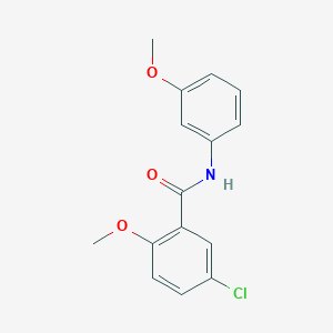 molecular formula C15H14ClNO3 B291472 5-chloro-2-methoxy-N-(3-methoxyphenyl)benzamide 