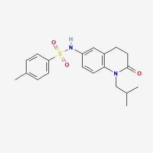molecular formula C20H24N2O3S B2914724 N~1~-(1-isobutyl-2-oxo-1,2,3,4-tetrahydro-6-quinolinyl)-4-methyl-1-benzenesulfonamide CAS No. 941912-33-0