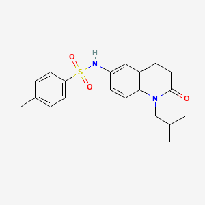 B2914724 4-methyl-N-[1-(2-methylpropyl)-2-oxo-1,2,3,4-tetrahydroquinolin-6-yl]benzene-1-sulfonamide CAS No. 941912-33-0