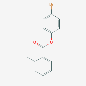 molecular formula C14H11BrO2 B291475 4-Bromophenyl 2-methylbenzoate 