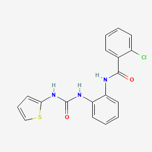 2-chloro-N-(2-(3-(thiophen-2-yl)ureido)phenyl)benzamide