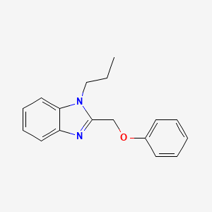 molecular formula C17H18N2O B2914763 2-(phenoxymethyl)-1-propyl-1H-benzimidazole CAS No. 378752-35-3