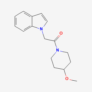 molecular formula C16H20N2O2 B2914768 2-(1H-indol-1-yl)-1-(4-methoxypiperidin-1-yl)ethanone CAS No. 1235092-20-2