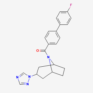 ((1R,5S)-3-(1H-1,2,4-triazol-1-yl)-8-azabicyclo[3.2.1]octan-8-yl)(4'-fluoro-[1,1'-biphenyl]-4-yl)methanone