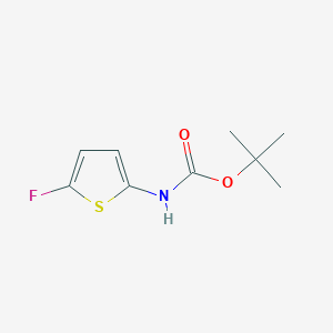 molecular formula C9H12FNO2S B2914789 叔丁基（5-氟噻吩-2-基）氨基甲酸酯 CAS No. 2361798-22-1