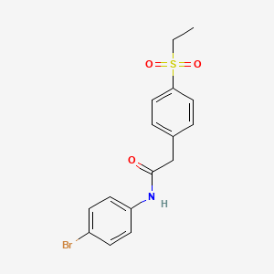 molecular formula C16H16BrNO3S B2914791 N-(4-bromophenyl)-2-(4-(ethylsulfonyl)phenyl)acetamide CAS No. 919758-97-7