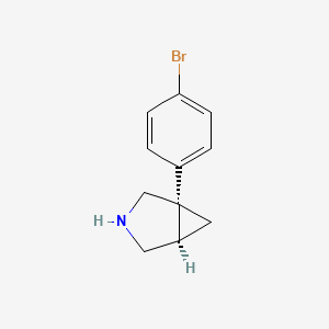 molecular formula C11H12BrN B2914797 (1s,5r)-1-(4-Bromophenyl)-3-azabicyclo[3.1.0]hexane CAS No. 863679-45-2