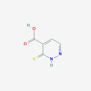 molecular formula C5H4N2O2S B2914803 3-Sulfanylpyridazine-4-carboxylic acid CAS No. 1502098-02-3