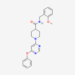 N-(2-methoxybenzyl)-1-(6-phenoxypyrimidin-4-yl)piperidine-4-carboxamide